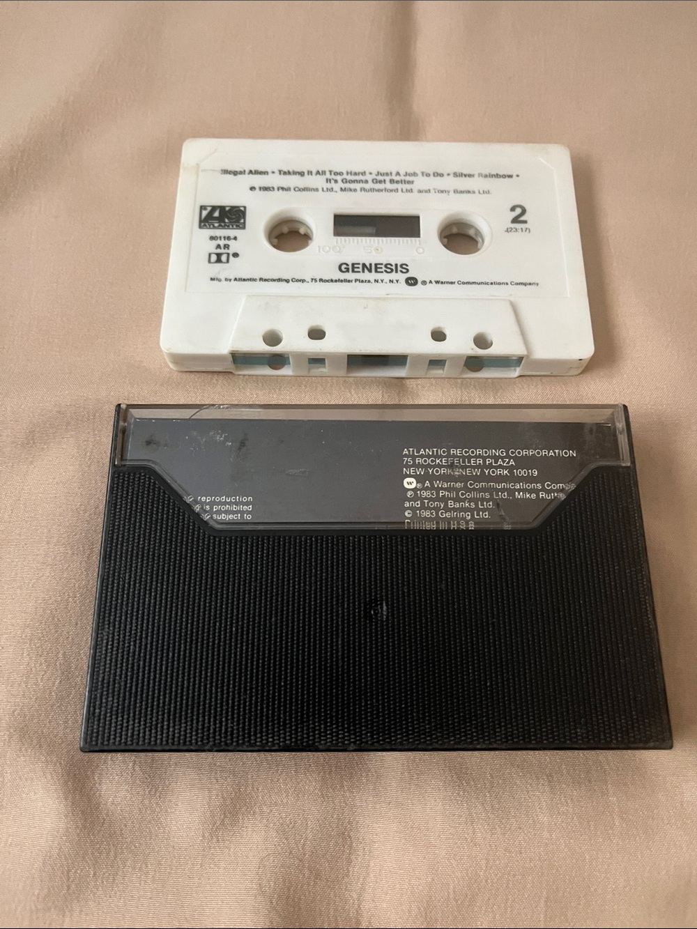 Genesis Cassette Tape - White Tape with Black & Yellow Cover - Picture 2 of 3
